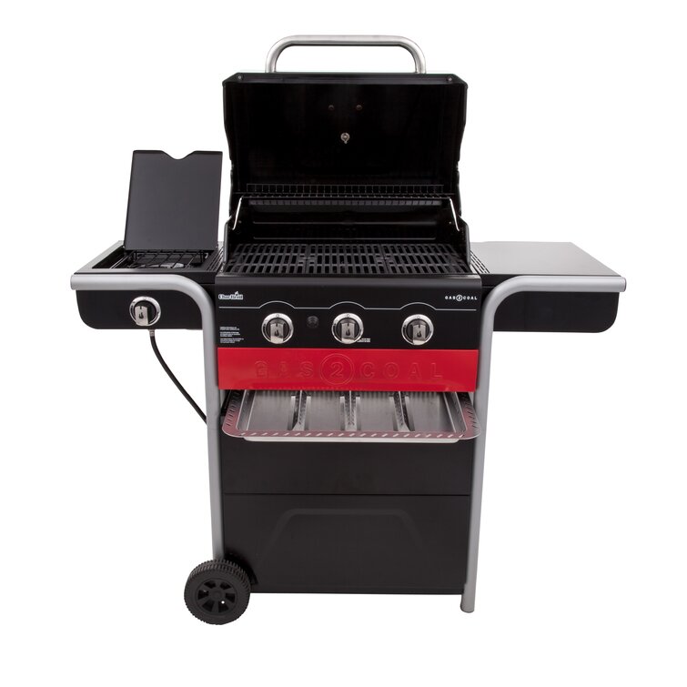 CharBroil Char Broil Gas2Coal 3 Burner Hybrid Combo Gas Charcoal